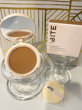 ✨ Bite Beauty Changemaker Pressed Powder Deep 2 | RETIRED | NIB | Full Size ✨